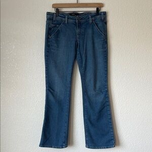 vintage Y2K American Eagle medium wash low rise bootcut jeans size 8